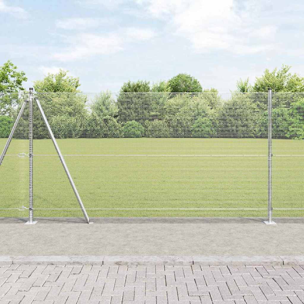 Geschweißter Drahtzaun mit Betonfundament 10 x 1,2 m (B x H)