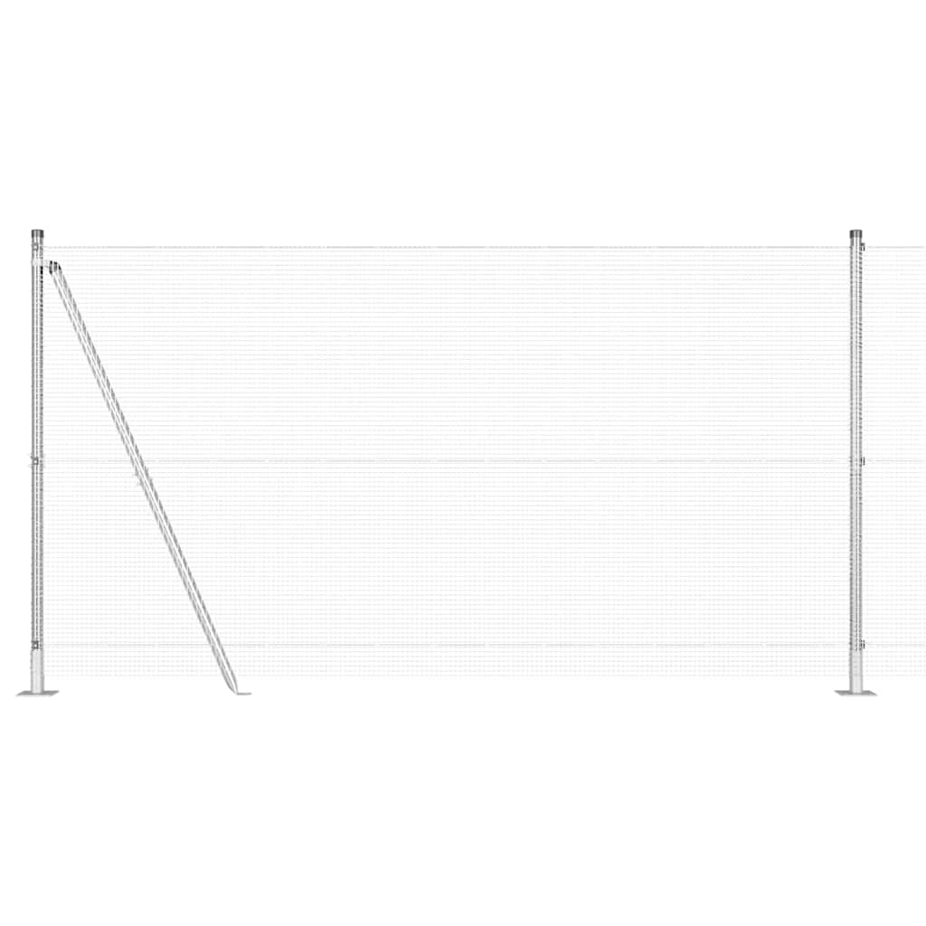 Geschweißter Drahtzaun mit Betonfundament 10 x 1,2 m (B x H)