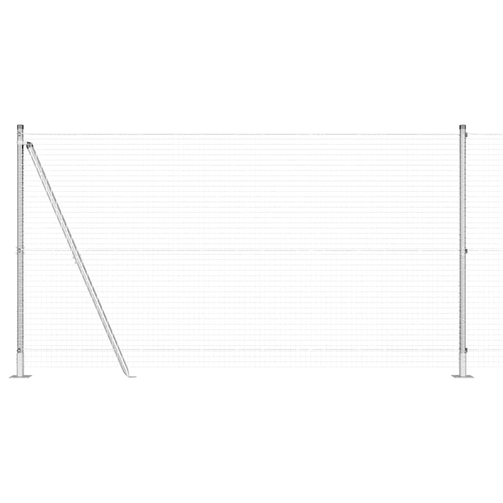 Geschweißter Drahtzaun mit Betonfundament 10 x 1,2 m (B x H)