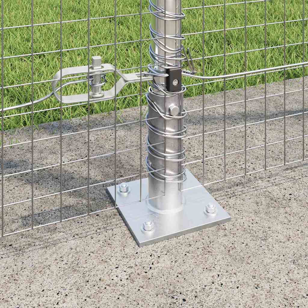Geschweißter Drahtzaun mit Betonfundament 10 x 1,4 m (B x H)