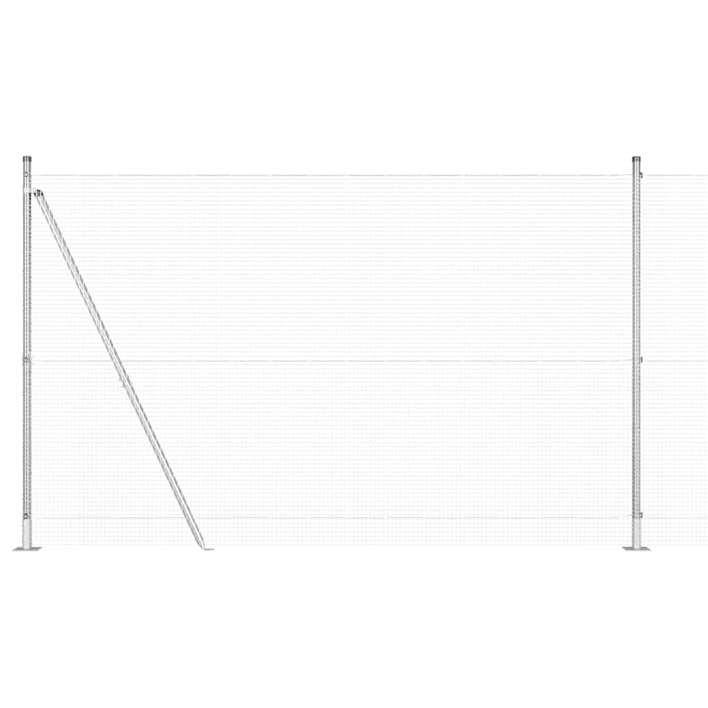 Geschweißter Drahtzaun mit Betonfundament 10 x 1,5 m (B x H)