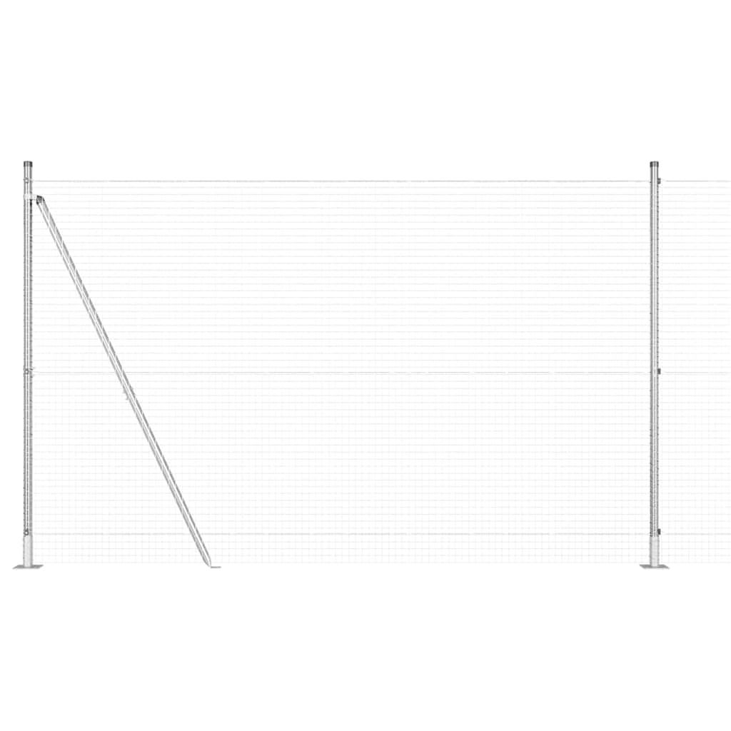 Geschweißter Drahtzaun mit Betonfundament 10 x 1,5 m (B x H)