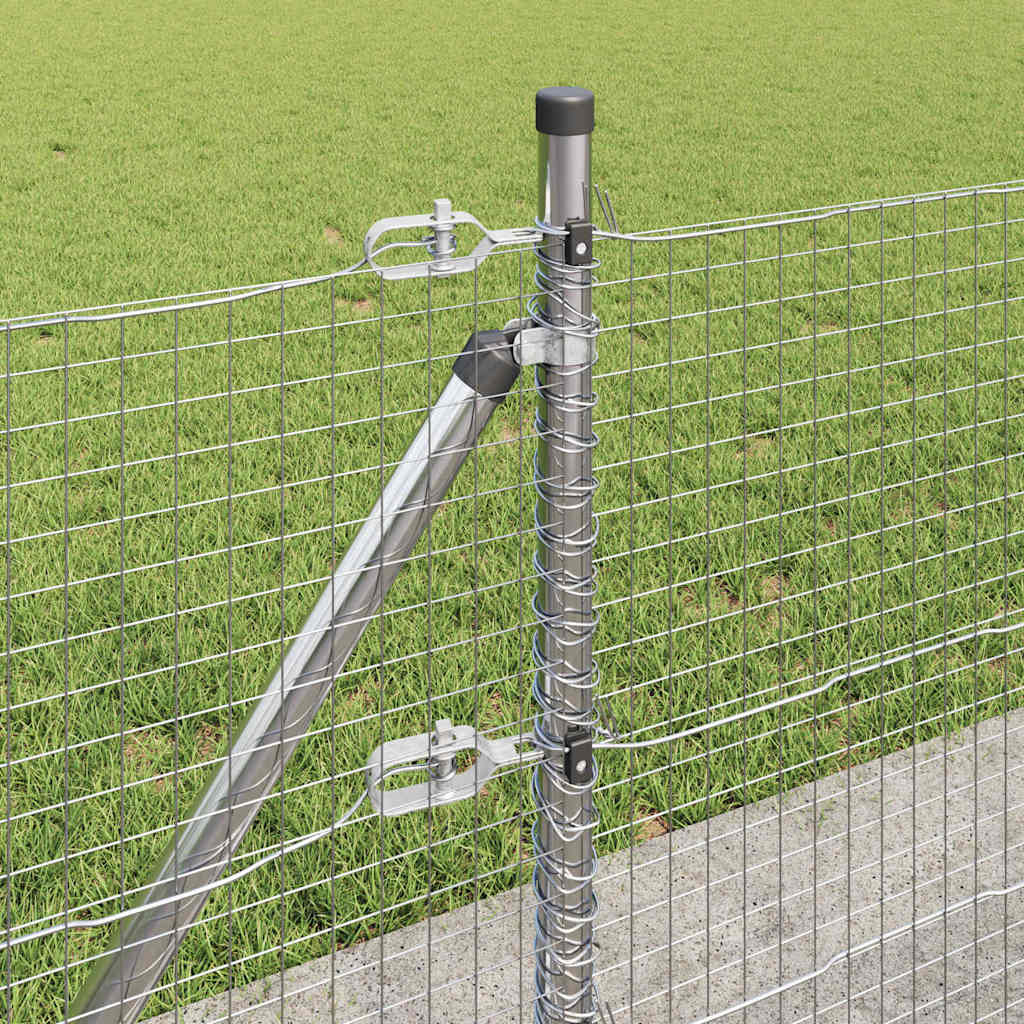 Geschweißter Drahtzaun mit Betonfundament 25 x 0,6 m (B x H)