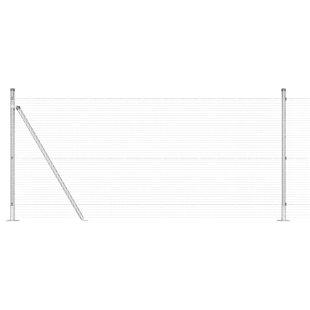 Geschweißter Drahtzaun mit Betonfundament 25 x 0,8 m (B x H)