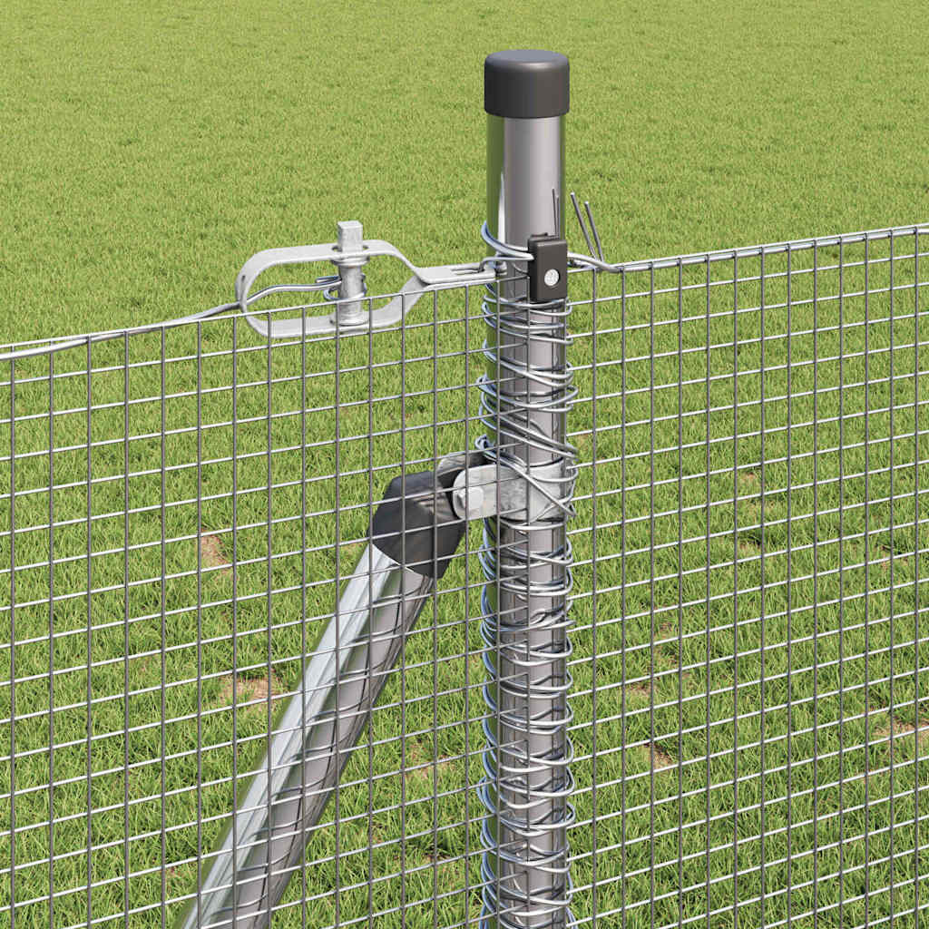Geschweißter Drahtzaun mit Betonfundament 25 x 1 m (B x H)