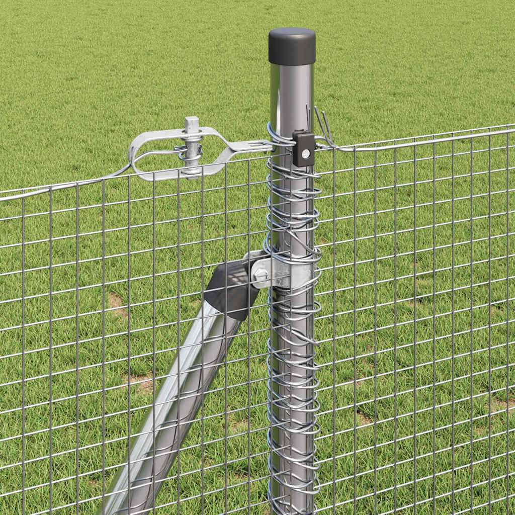 Geschweißter Drahtzaun mit Betonfundament 25 x 1 m (B x H)