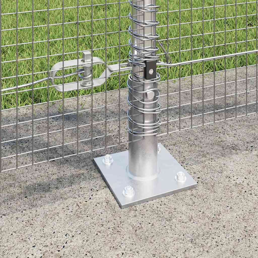 Geschweißter Drahtzaun mit Betonfundament 25 x 1,2 m (B x H)