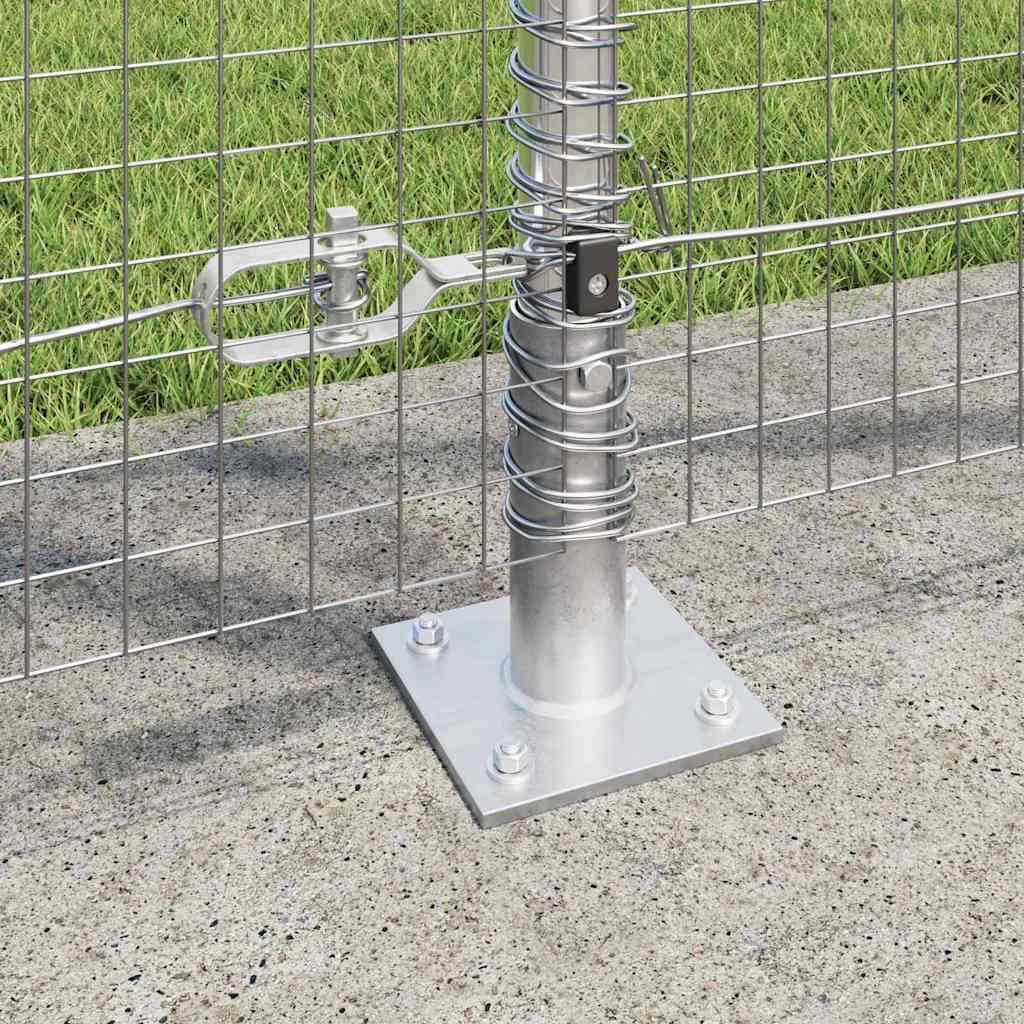 Geschweißter Drahtzaun mit Betonfundament 25 x 1,2 m (B x H)