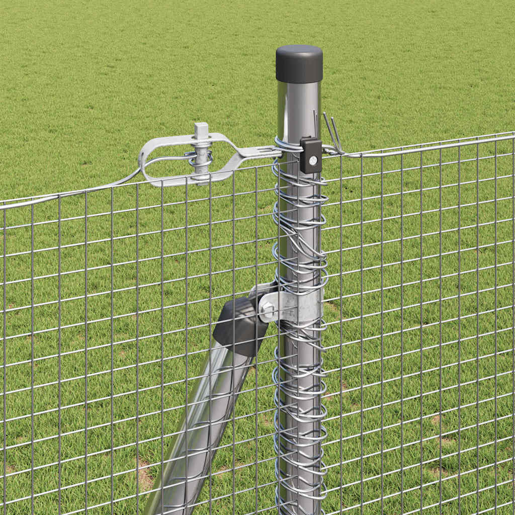 Geschweißter Drahtzaun mit Betonfundament 25 x 1,5 m (B x H)
