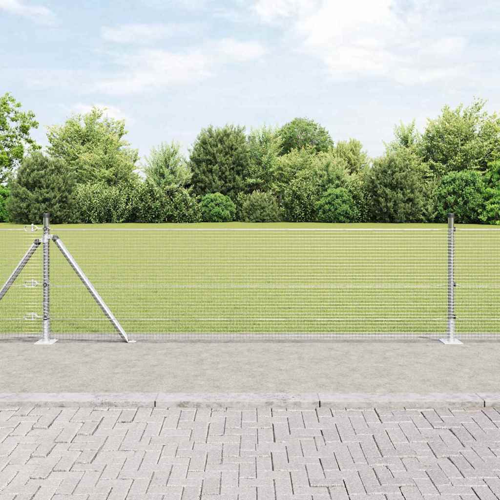 Geschweißter Drahtzaun mit Betonfundament 50 x 0,5 m (B x H)