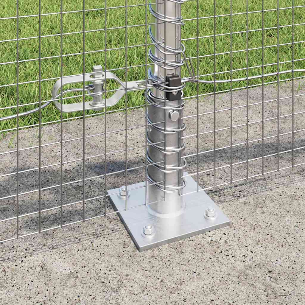 Geschweißter Drahtzaun mit Betonfundament 50 x 0,5 m (B x H)
