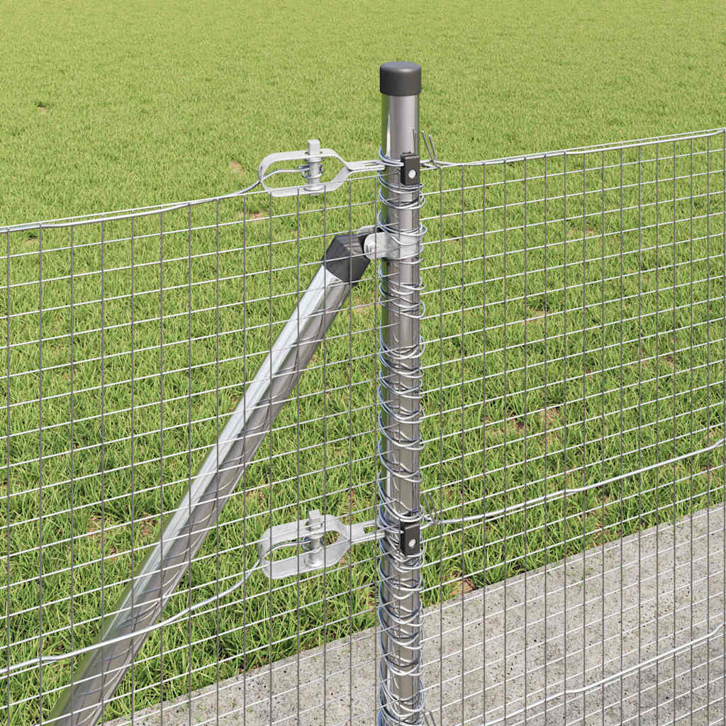 Geschweißter Drahtzaun mit Betonfundament 50 x 0,6 m (B x H)
