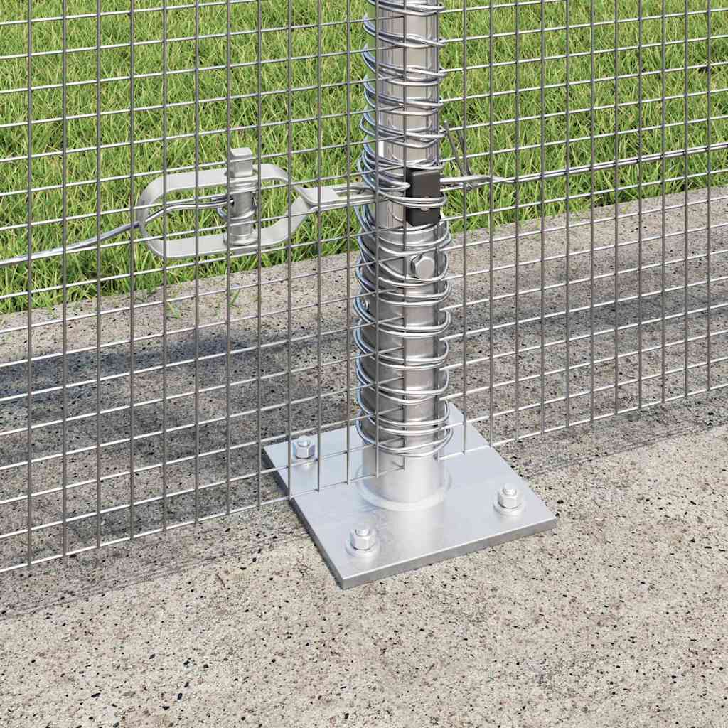 Geschweißter Drahtzaun mit Betonfundament 50 x 1 m (B x H)