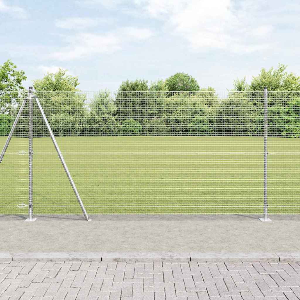 Geschweißter Drahtzaun mit Betonfundament 50 x 1,2 m (B x H)