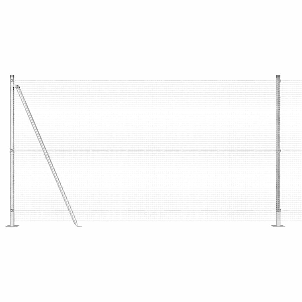 Geschweißter Drahtzaun mit Betonfundament 50 x 1,2 m (B x H)