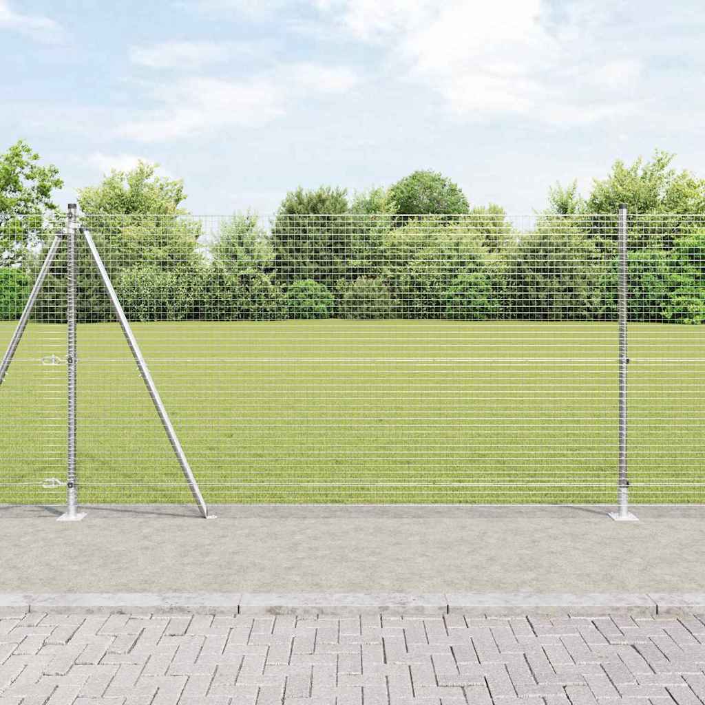 Geschweißter Drahtzaun mit Betonfundament 50 x 1,2 m (B x H)
