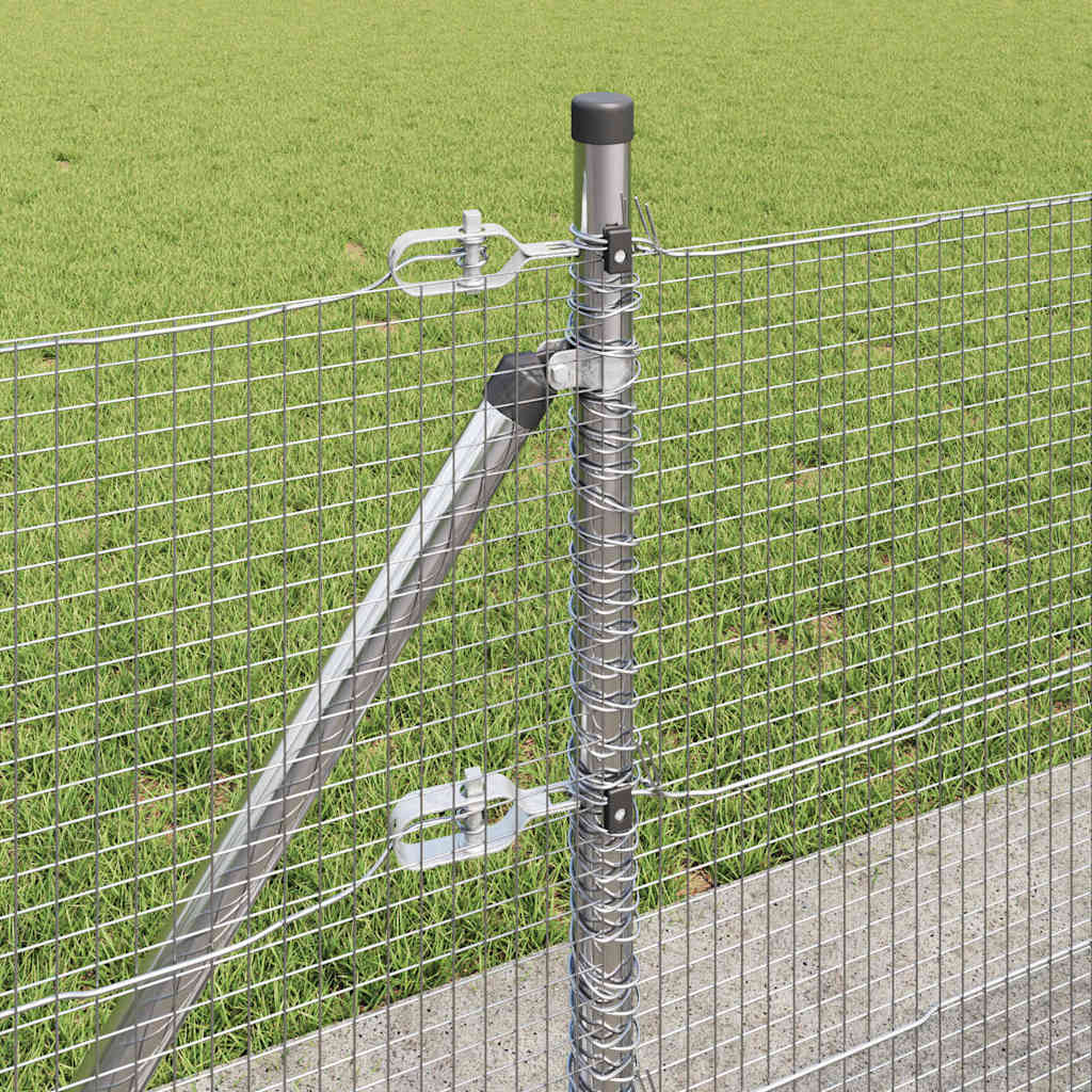 Geschweißter Drahtzaun mit Betonfundament 100 x 0,5 m (B x H)