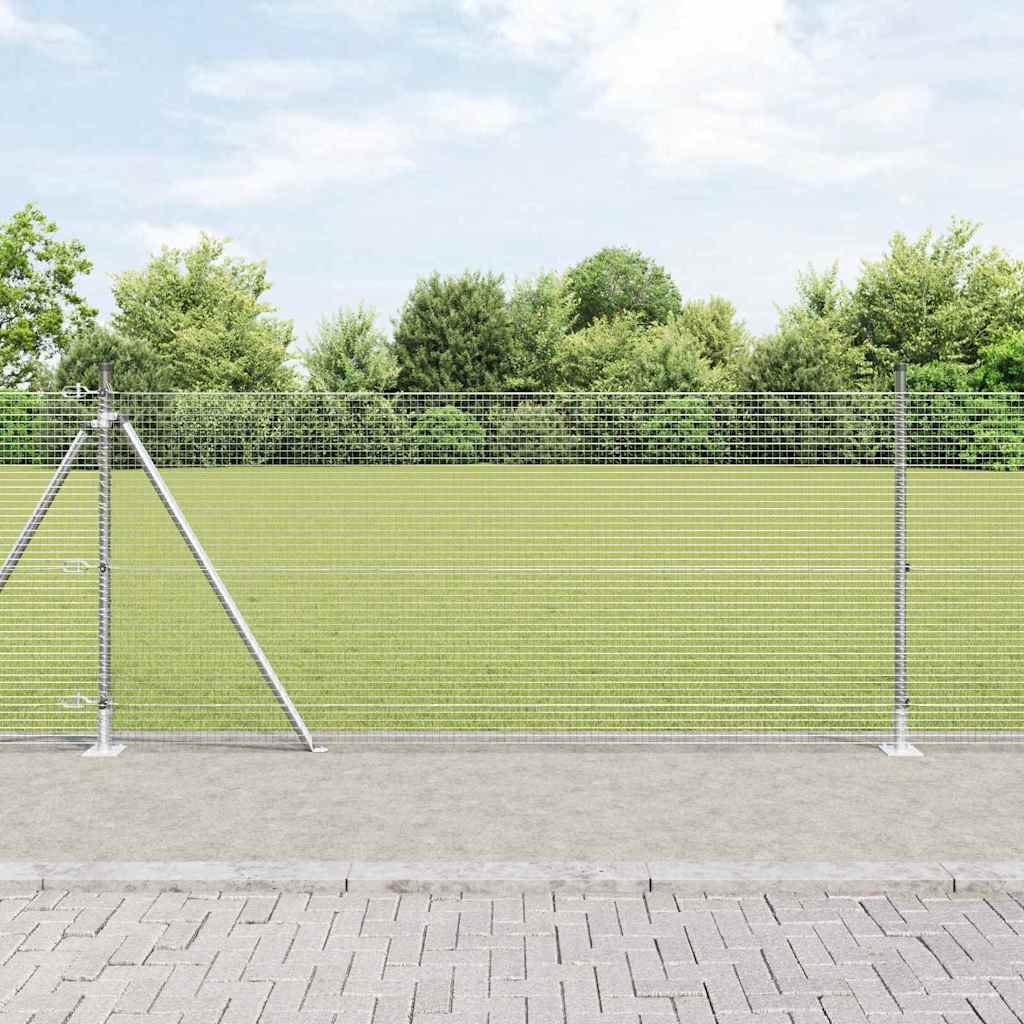 Geschweißter Drahtzaun mit Betonfundament 100 x 0,8 m (B x H)