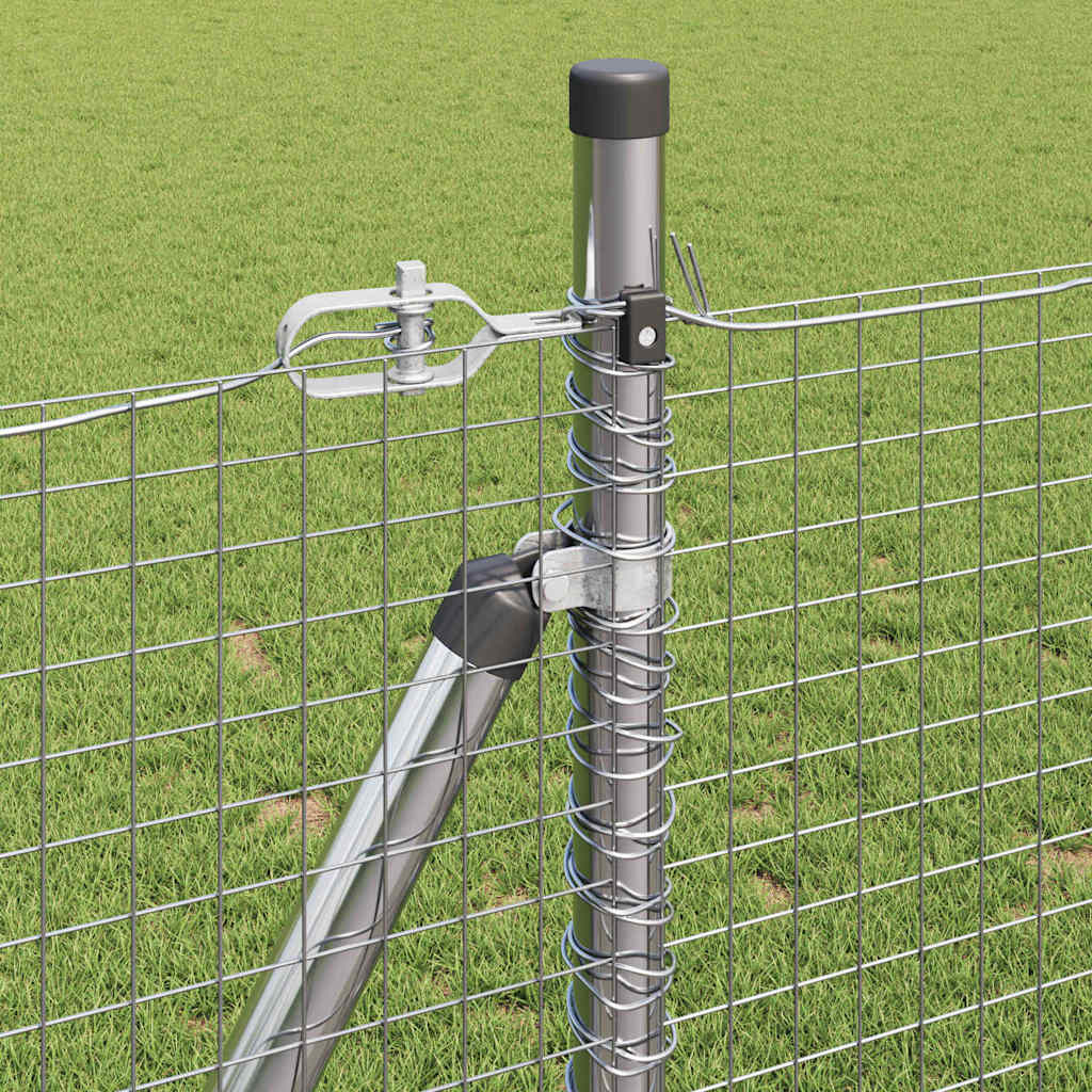 Geschweißter Drahtzaun mit Betonfundament 100 x 0,8 m (B x H)