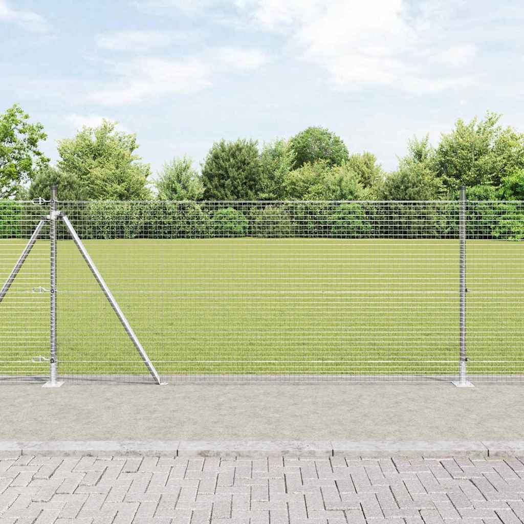 Geschweißter Drahtzaun mit Betonfundament 100 x 0,8 m (B x H)