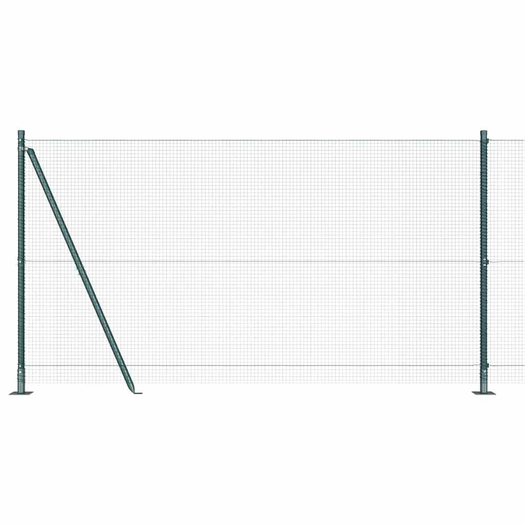Geschweißter Drahtzaun mit Betonfundament 10 x 1,2 m (B x H)