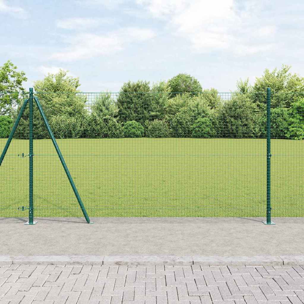 Geschweißter Drahtzaun mit Betonfundament 10 x 1,2 m (B x H)