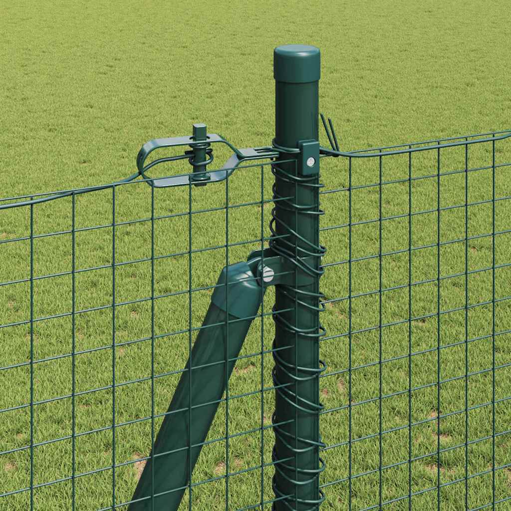 Geschweißter Drahtzaun mit Betonsockel 10 x 1,5 m Grün Netz