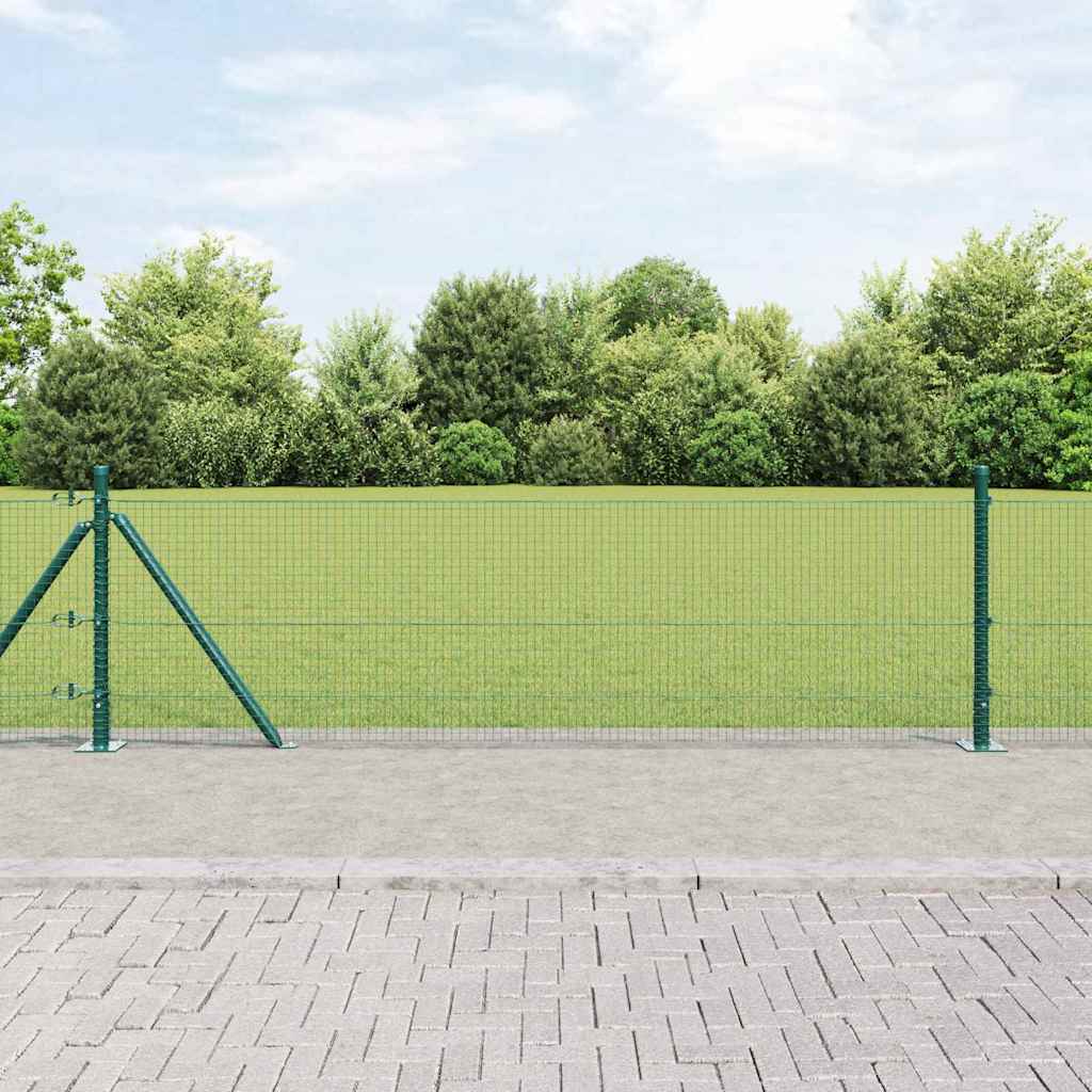 Geschweißter Drahtzaun mit Betonfundament 25 x 0,5 m (B x H)