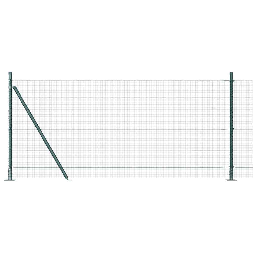 Geschweißter Drahtzaun mit Betonfundament 25 x 1 m (B x H)