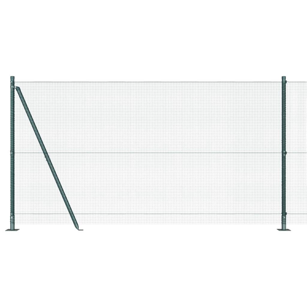 Geschweißter Drahtzaun mit Betonfundament 25 x 1,2 m (B x H)