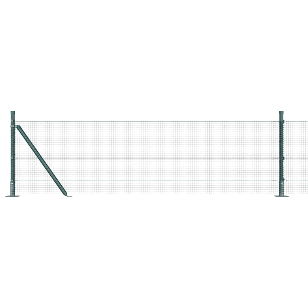 Geschweißter Drahtzaun mit Betonfundament 50 x 0,4 m (B x H)