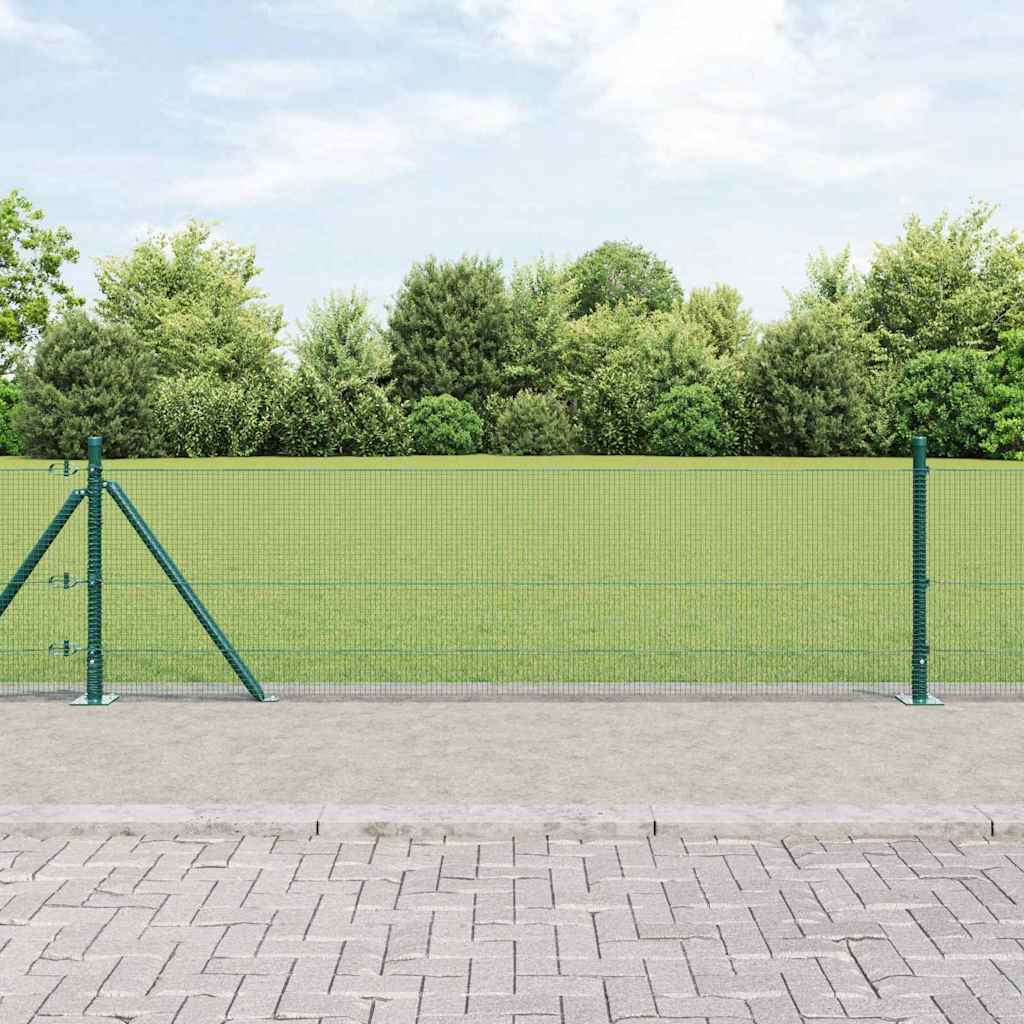 Geschweißter Drahtzaun mit Betonfundament 50 x 0,6 m (B x H)
