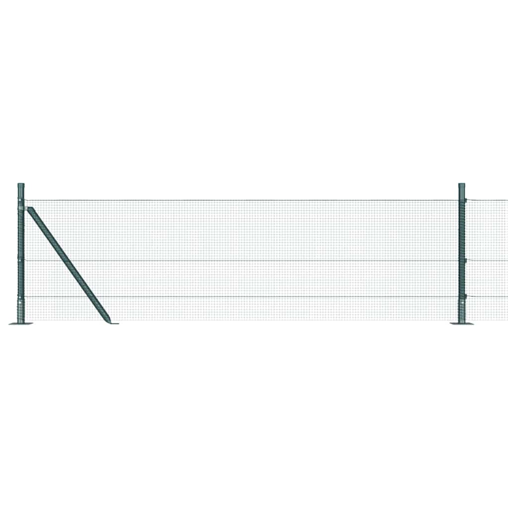 Geschweißter Drahtzaun mit Betonfundament 50 x 0,6 m (B x H)
