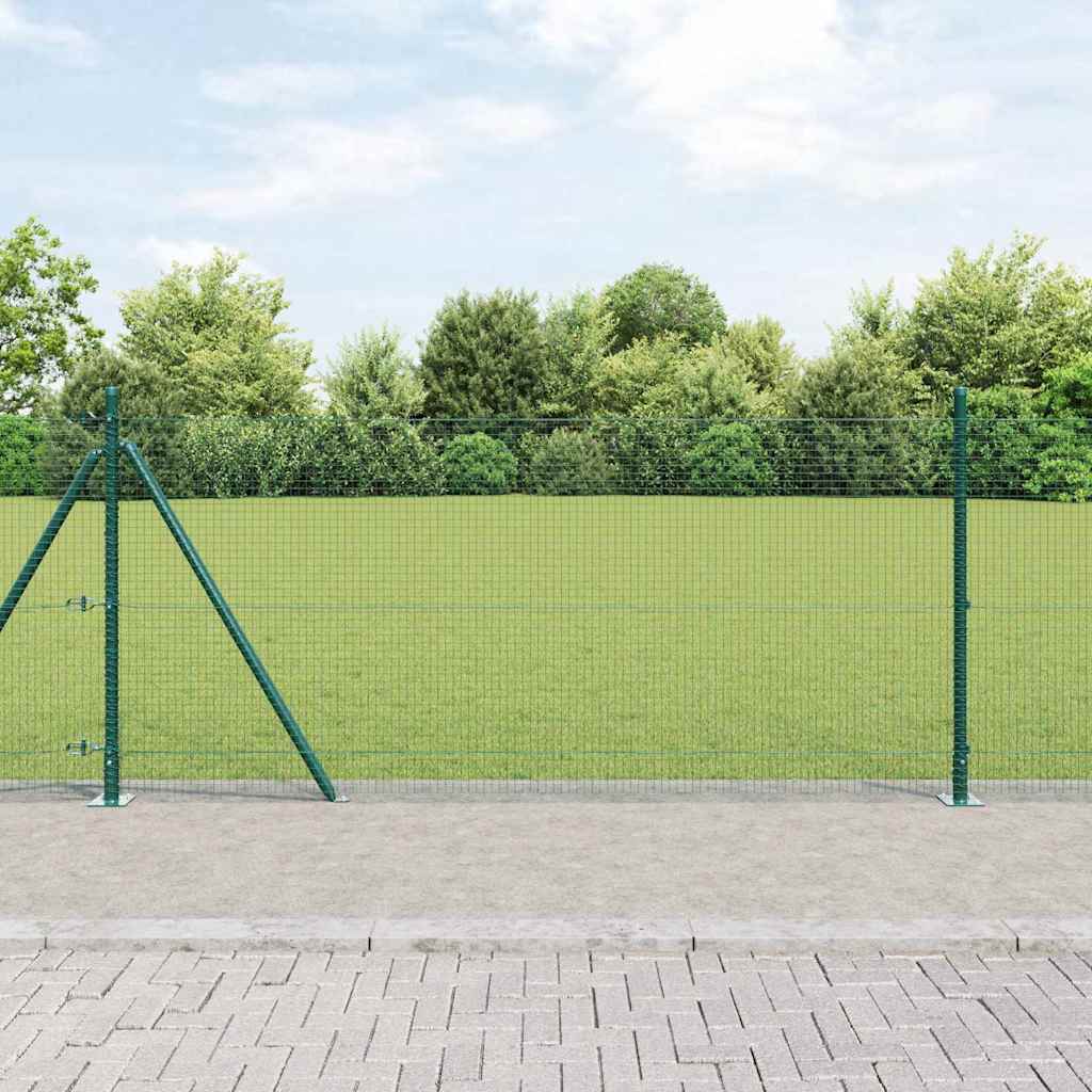 Geschweißter Drahtzaun mit Betonfundament 50 x 0,8 m (B x H)
