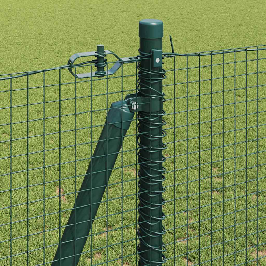Geschweißter Drahtzaun mit Betonsockel 50 x 1,2 m Grün Netz