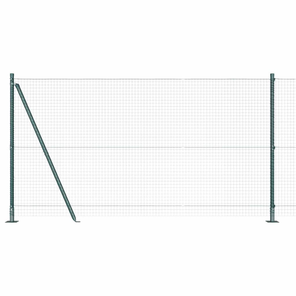 Geschweißter Drahtzaun mit Betonfundament 50 x 1,2 m (B x H)