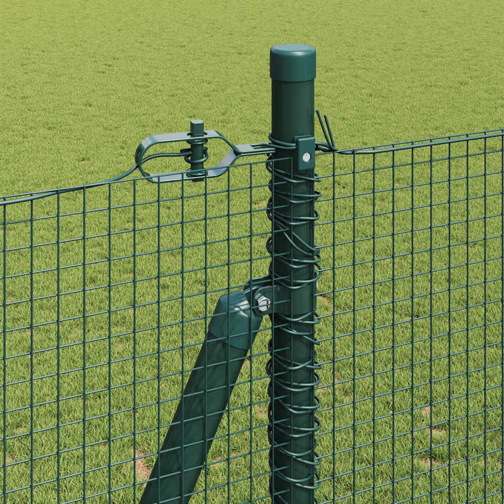 Geschweißter Drahtzaun mit Betonsockel 50 x 1,4 m Grün Netz