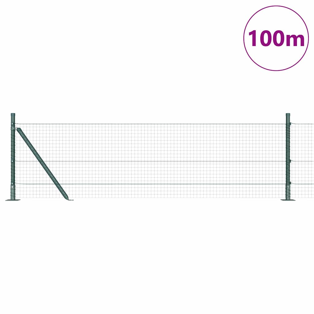 Geschweißter Drahtzaun mit Betonfundament 100 x 0,6 m (B x H)