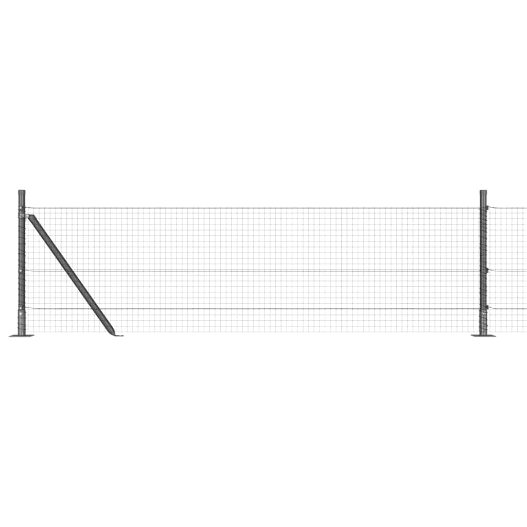 Geschweißter Drahtzaun mit Betonfundament 10 x 0,6 m (B x H)