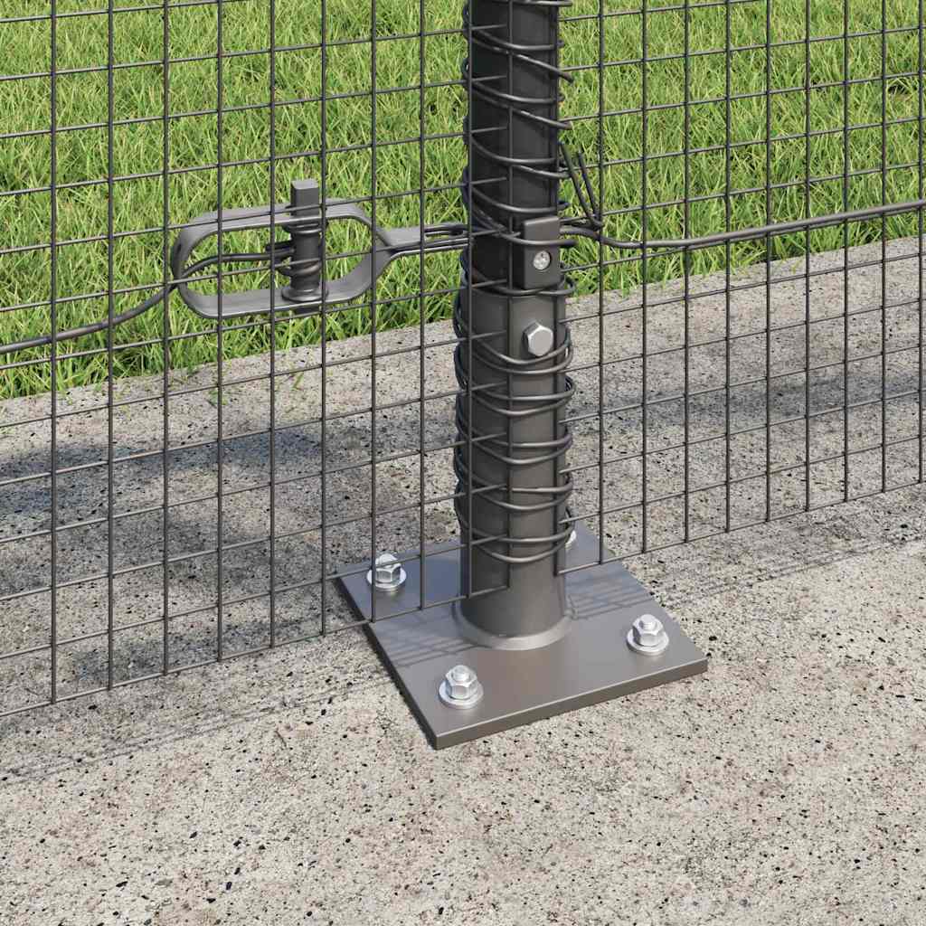 Geschweißter Drahtzaun mit Betonfundament 10 x 1 m (B x H)