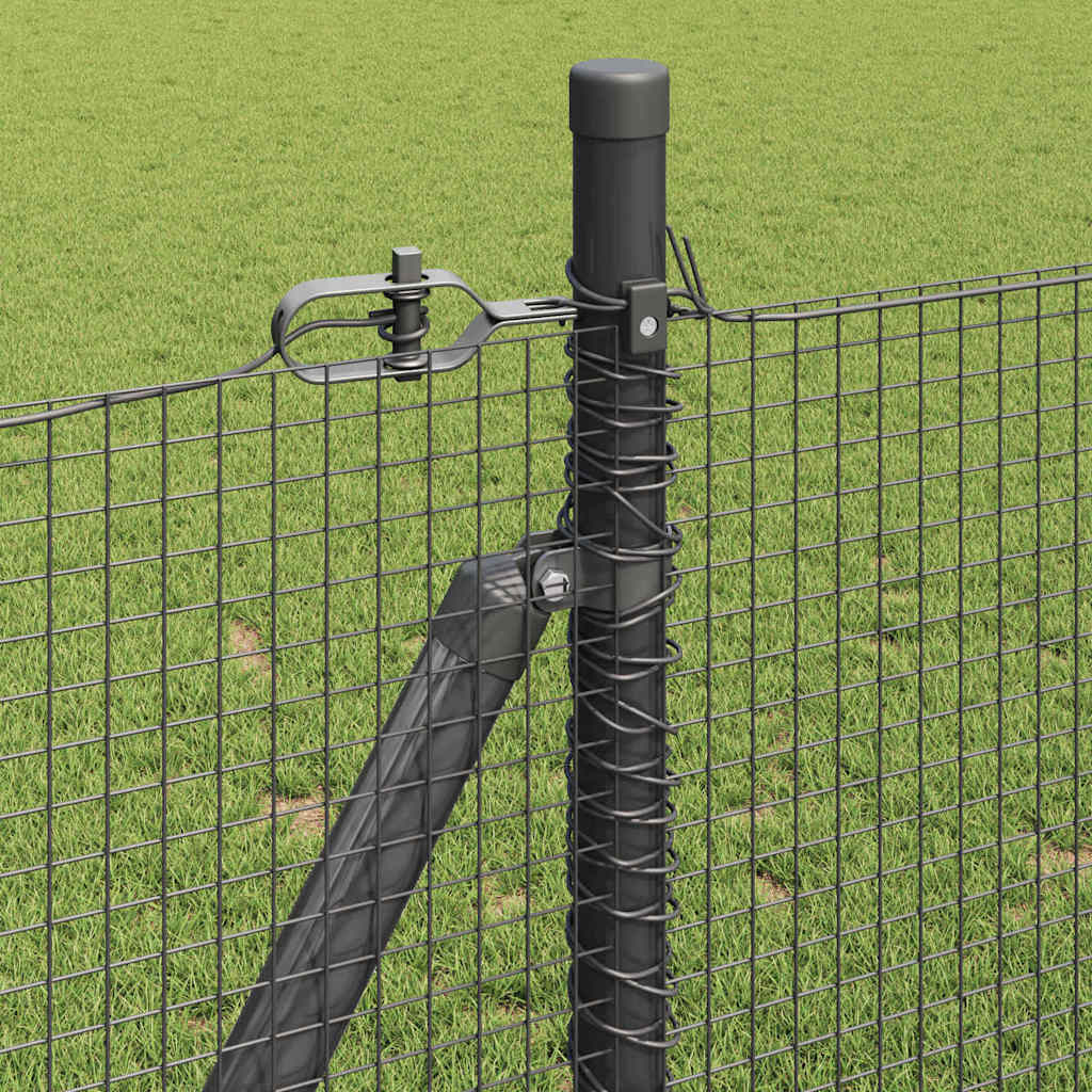 Geschweißter Drahtzaun mit Betonfundament 10 x 1 m (B x H)