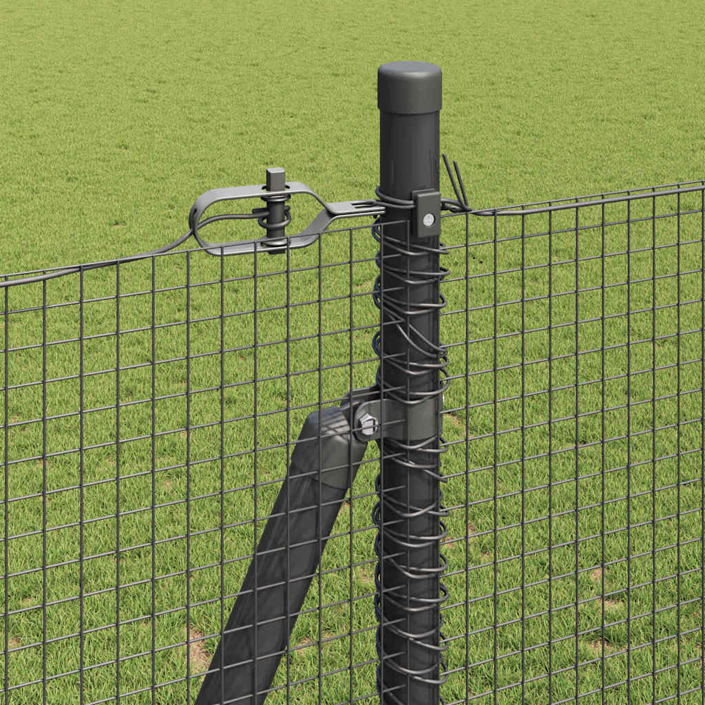 Geschweißter Drahtzaun mit Betonfundament 10 x 1,4 m (B x H)