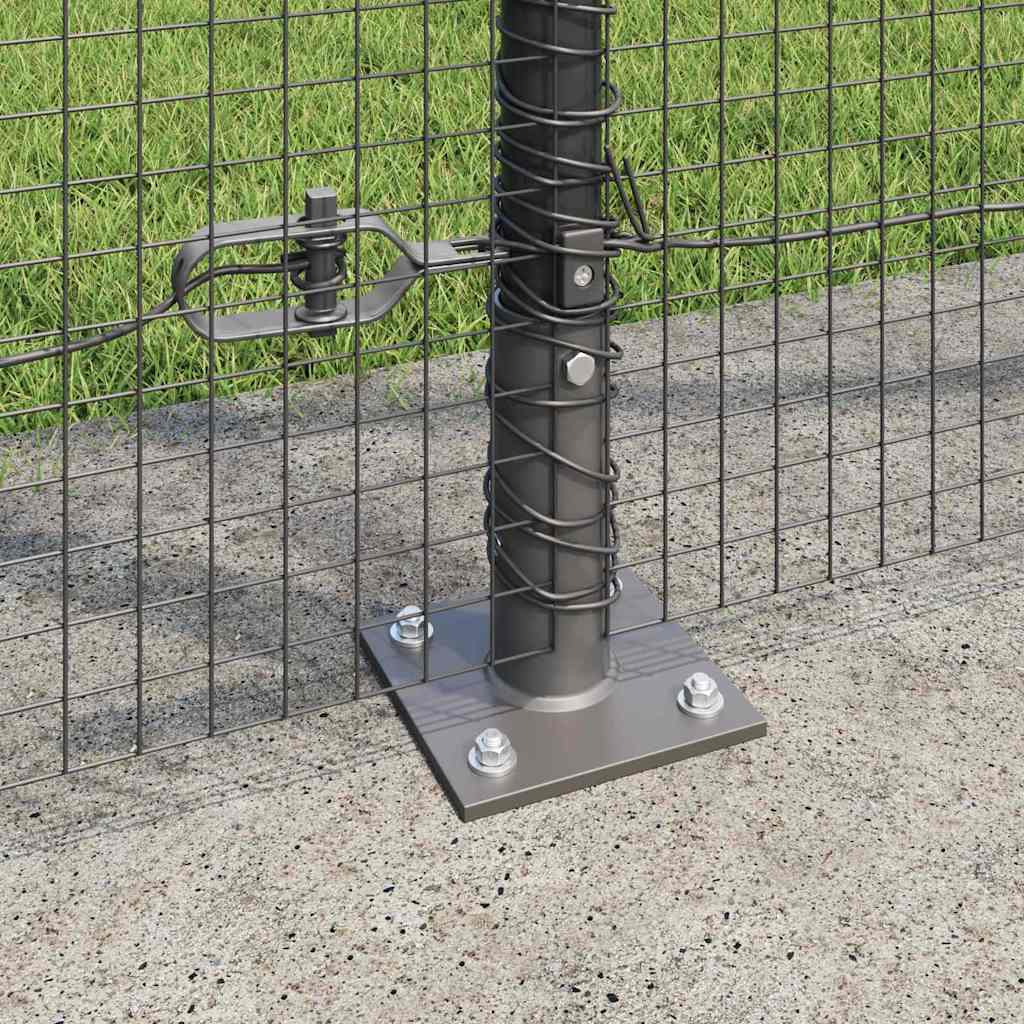 Geschweißter Drahtzaun mit Betonfundament 10 x 1,5 m (B x H)