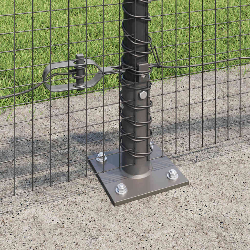 Geschweißter Drahtzaun mit Betonfundament 25 x 0,5 m (B x H)