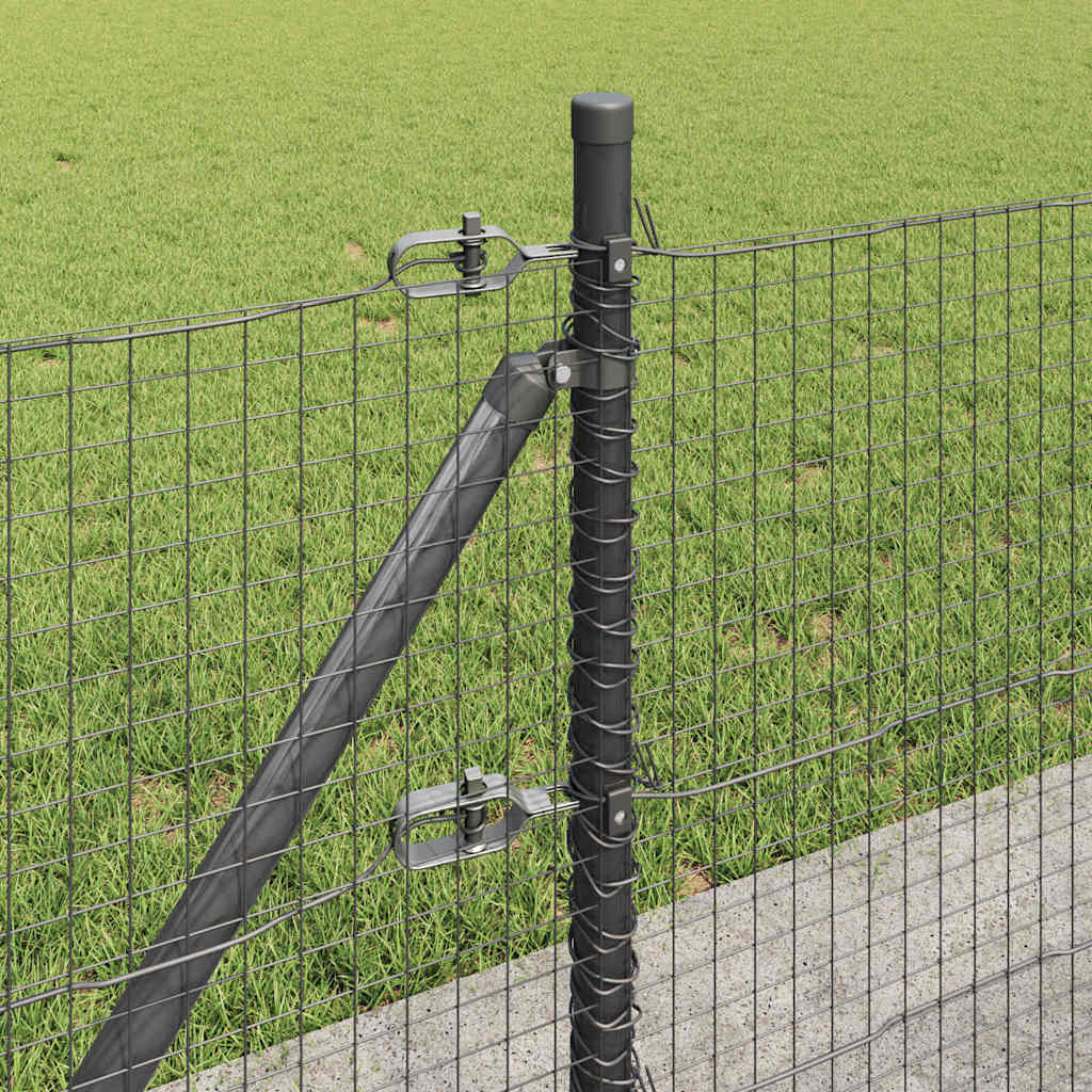 Geschweißter Drahtzaun mit Betonfundament 25 x 0,5 m (B x H)