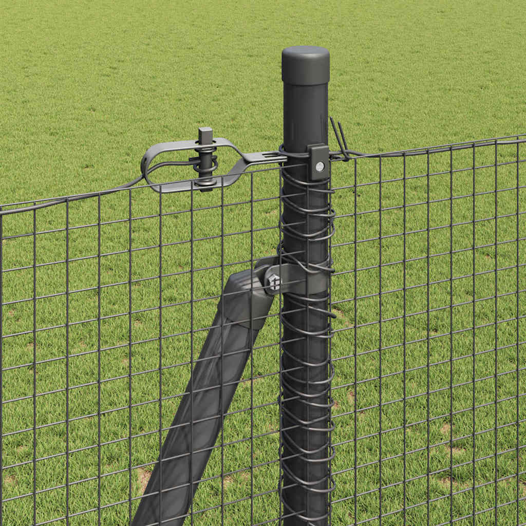 Geschweißter Drahtzaun mit Betonfundament 25 x 1,5 m (B x H)