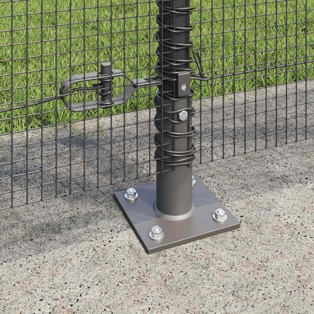 Geschweißter Drahtzaun mit Betonfundament 50 x 1,2 m (B x H)