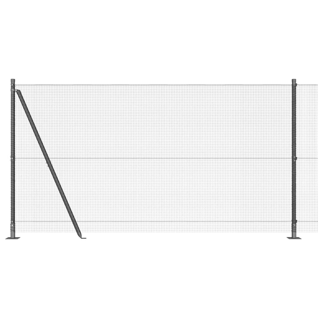 Geschweißter Drahtzaun mit Betonfundament 50 x 1,2 m (B x H)