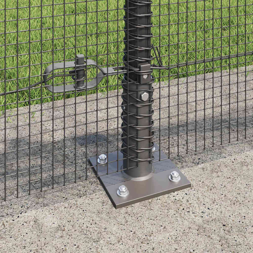 Geschweißter Drahtzaun mit Betonfundament 100 x 0,4 m (B x H)