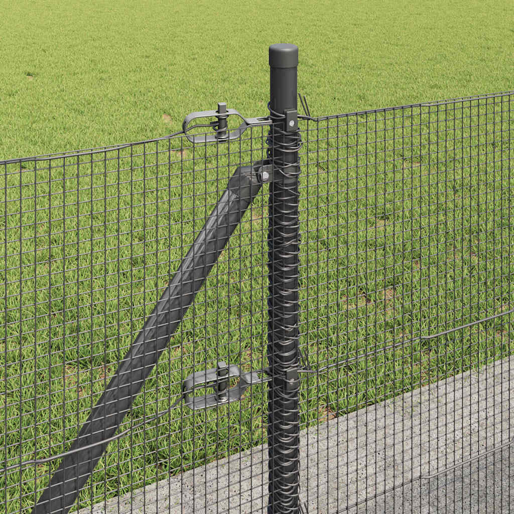 Geschweißter Drahtzaun mit Betonfundament 100 x 0,4 m (B x H)